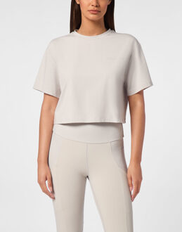 T-Shirt Ronde Hals Grijs - M