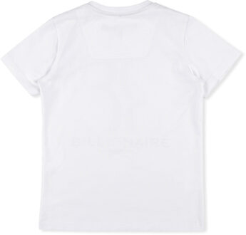 T-Shirt Ronde Hals - maat 10J / 140cm Wit/Blauw