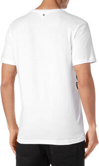 T-shirt Ronde Hals - maat 4XL Wit