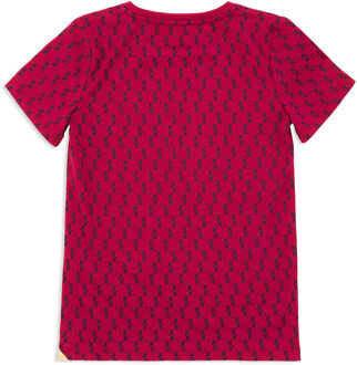 T-Shirt Ronde Hals - maat 6J / 116cm Bordeaux