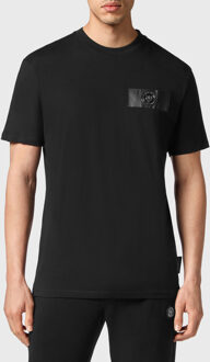 T-Shirt Ronde Hals - maat XS Zwart/wit