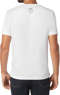 T-Shirt Ronde Hals Palms - maat S Wit