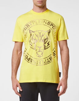 T-Shirt Ronde Hals Tiger Geel - 2XL