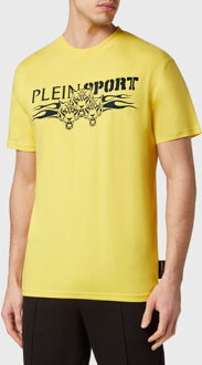 T-Shirt Ronde Hals Tiger - maat 3XL Geel/Zwart