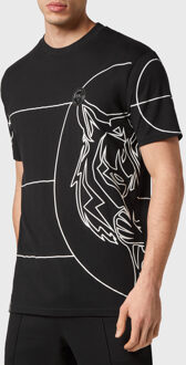 T-Shirt Ronde Hals Tiger - maat Zwart/wit