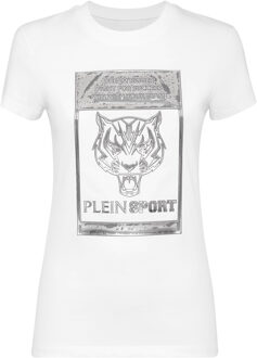 T-Shirt Ronde Hals Tiger Wit - XS