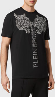 T-Shirt Ronde Hals Tiger Zwart