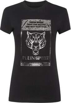 T-Shirt Ronde Hals Tiger Zwart