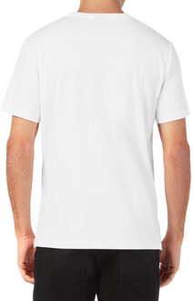 T-Shirt Ronde Hals Wit/Zwart - 2XL