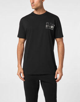 T-Shirt Round Neck Ss Tiger - maat L Zwart