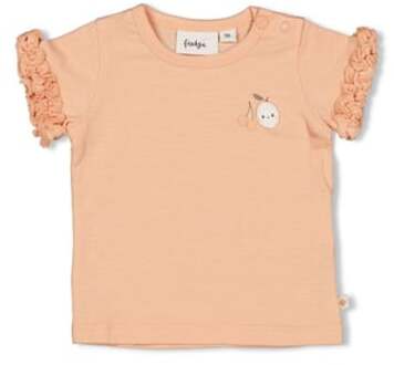T-shirt schatje fruitig Perzik Oranje - 86