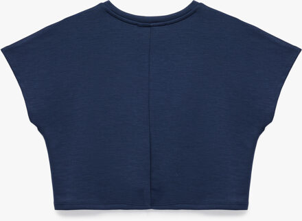 T-SHIRT SS Mouwloze Slim Fit T-shirt Ronde Hals Navy