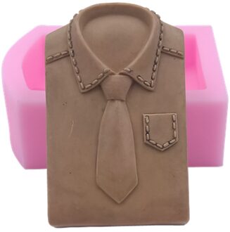 T-shirt Tie Zeep Mallen Cake Fondant Mold 3D Siliconen Mallen voor Zeep Maken