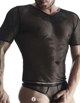 T-Shirt, TSH008 Zwart - Maat: S