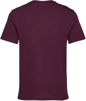 T-shirt van biologisch katoen met logo Bordeauxrood