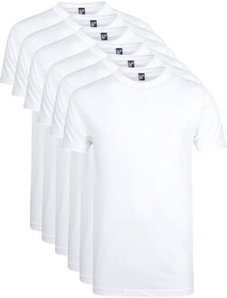 T-shirt Virginia wit 6-pack-L