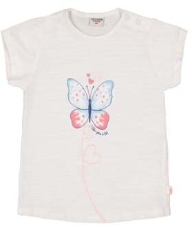 T-shirt vlinder wit - 56