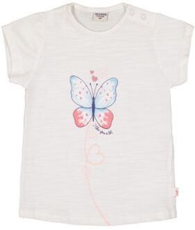 T-shirt vlinder wit