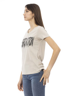 T-shirt Vrouwen Zand - L