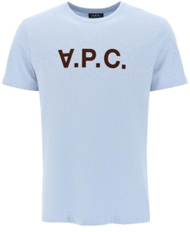 T-Shirts A.p.c. , Blue , Heren - Xl,L,M,S
