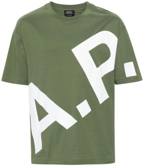 T-Shirts A.p.c. , Green , Heren - M,S