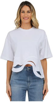 T-Shirts Alpha Studio , White , Dames - M,S