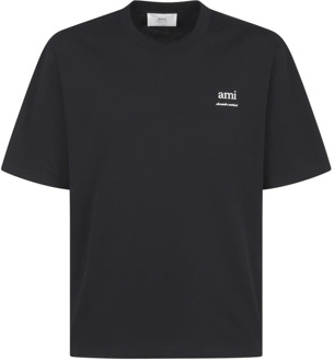 T-Shirts Ami Paris , Black , Heren - 2Xl,Xl,L,M,S