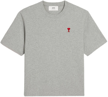 T-Shirts Ami Paris , Gray , Heren - Xl,L,S