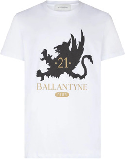 T-Shirts Ballantyne , White , Heren - 2Xl,Xl,L