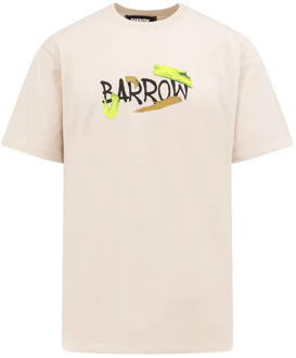 T-Shirts Barrow , Beige , Heren - XS