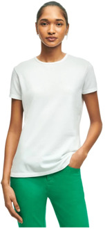T-Shirts Brooks Brothers , White , Dames - L,M,Xs