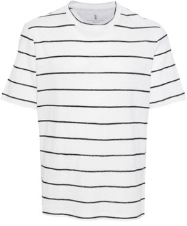 T-Shirts Brunello Cucinelli , White , Heren - 2Xl,Xl,L,M
