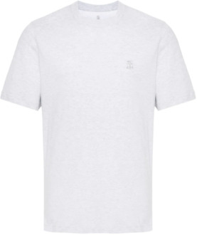 T-Shirts Brunello Cucinelli , White , Heren - 2Xl,Xl
