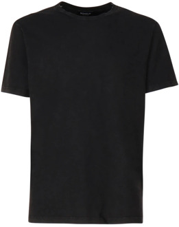 T-Shirts Dondup , Black , Heren - L