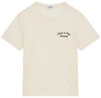 T-Shirts Dondup , White , Heren - Xl,L,M,S