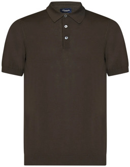 T-Shirts Drumohr , Brown , Heren - Xl,3Xl