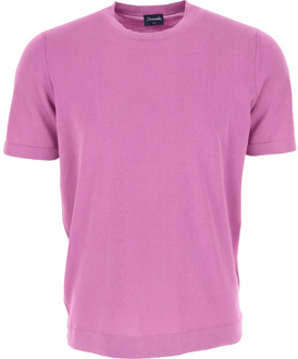 T-Shirts Drumohr , Purple , Heren - Xl,L,M
