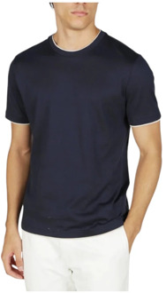 T-Shirts Eleventy , Blue , Heren - Xl,L,S