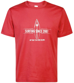 T-Shirts Eleventy , Red , Heren - 2Xl,Xl,L,M,S