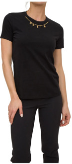 T-Shirts Elisabetta Franchi , Black , Dames - Xl,L,S,Xs