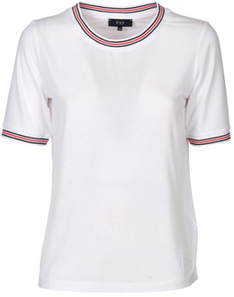 T-Shirts Fay , White , Dames - L,S,Xs
