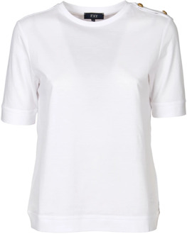 T-Shirts Fay , White , Dames - S,Xs