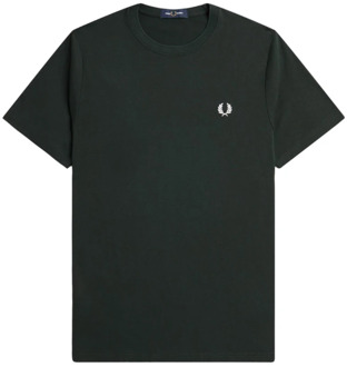 T-Shirts Fred Perry , Green , Heren - 2Xl,Xl,L,M,S