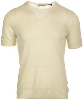 T-Shirts Gran Sasso , Beige , Heren - 2Xl,M