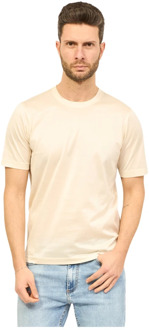 T-Shirts Gran Sasso , Beige , Heren - 2Xl,Xl,L,M