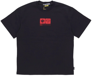 T-Shirts Iuter , Black , Heren - Xl,L,S