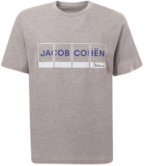 T-Shirts Jacob Cohën , Gray , Heren - 2Xl,Xl