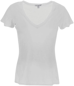 T-Shirts James Perse , White , Dames - Xl,L,Xs