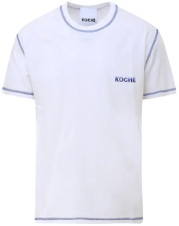 T-Shirts Koché , White , Heren - 2Xl,Xl