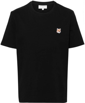 T-Shirts Maison Kitsuné , Black , Heren - S